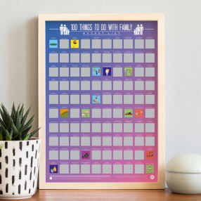 100 Things To Do With The Family Scratch Poster