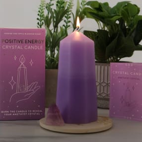 Positivity Crystal Candle