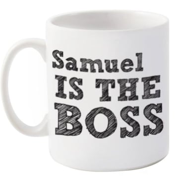 The Real Boss Personalised Mug Gift Set 