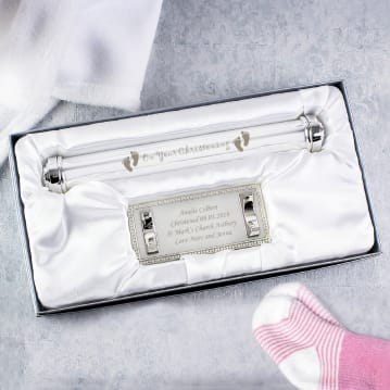Personalised Christening Certificate Holder
