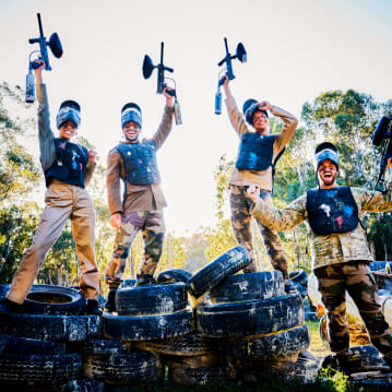 Group Paintball Entrance For Eight