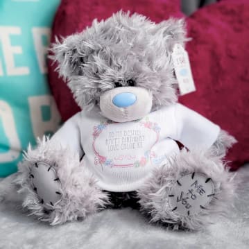 personalised me to you bear with t shirt