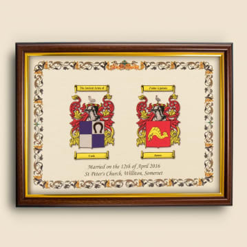 Double Coat Of Arms Print