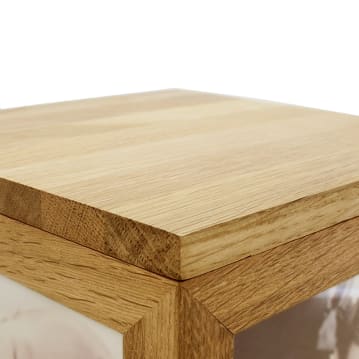 Personalised Name in Cloud Oak Photo Keepsake Box