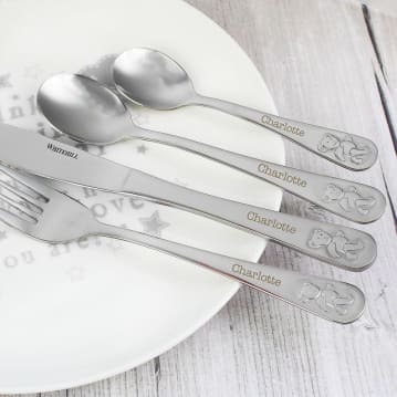 Children's Cutlery Set - Baby Christening Gift