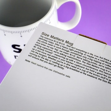 Size Matters Giant Mug