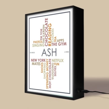 Personalised Light Box - Likes