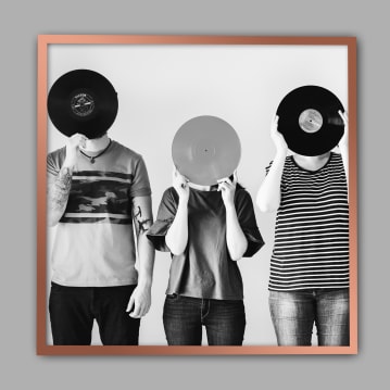 Record Album Frame - Rose Gold