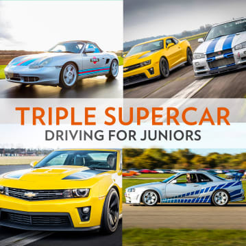 Triple Supercar Driving Experience for Juniors