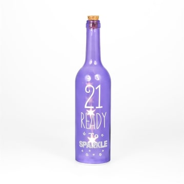 21st birthday starlight bottle lamp