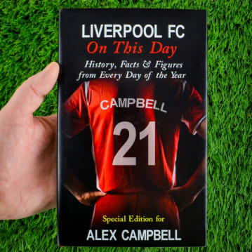 personalised liverpool FC book
