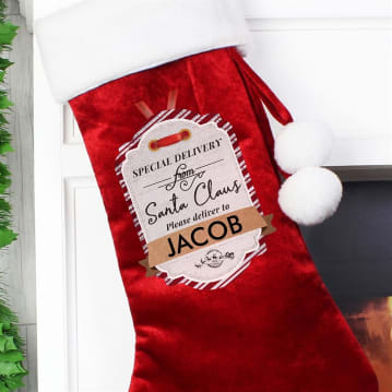 Personalised Special Delivery Luxury Stocking