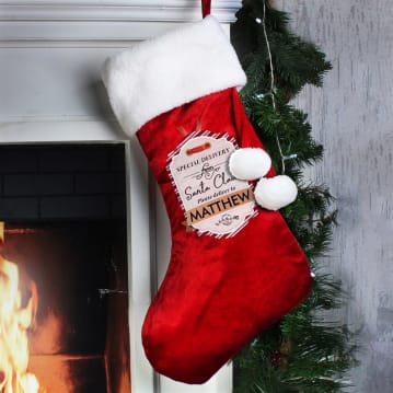 Personalised Special Delivery Luxury Stocking