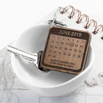 Personalised A Day To Remember Wooden Keyring