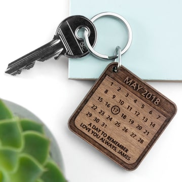 Personalised A Day To Remember Wooden Keyring