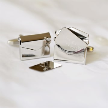 Personalised Secret Message Engraved Cufflinks
