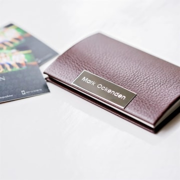 Personalised Engraved Business Card/Credit Card Holder