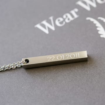 Personalised Bar Necklace
