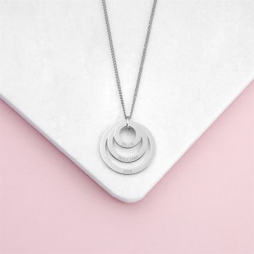 Personalised Rings of Love Necklaces