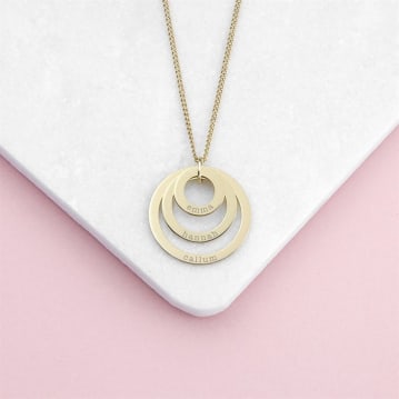 Personalised Rings of Love Necklaces