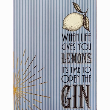 Prohibition Style 50th Birthday Gin Glass