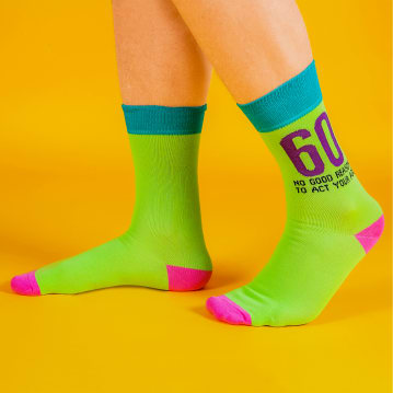 Funny Mens 60th Birthday Socks