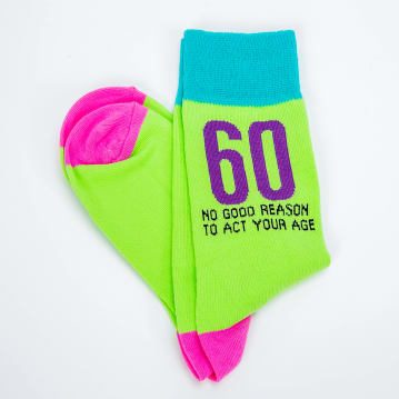Funny Mens 60th Birthday Socks
