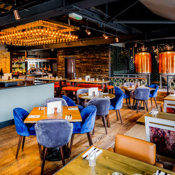 Gourmet Burger Meal and a Craft Beer for Two