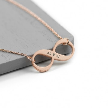 Personalised Infinity Twist Necklaces