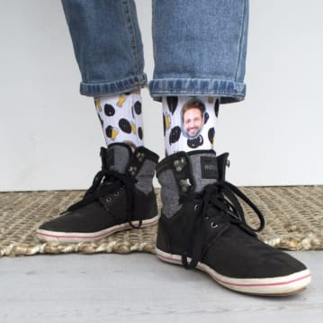 Personalised Beer Photo Socks