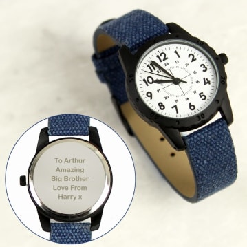 Personalised Kids Watch with Canvas Strap