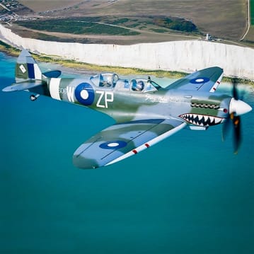 Two Seater Spitfire Flight & Heritage Hangar Visit