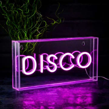 DISCO Neon Wall Light Box