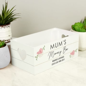 Personalised White Wooden Crates