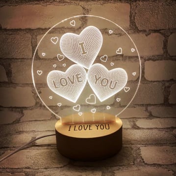 Personalised I Love You Light Up Sign