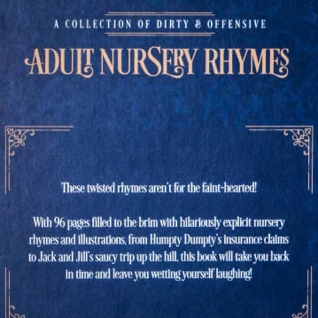 Illustrated Adult Nursery Rhymes Hardback Book