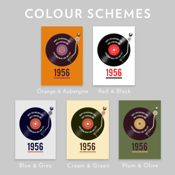 Personalised 70th Birthday Retro Record Light Box