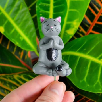 Mini Plant Pot Yoga Cats