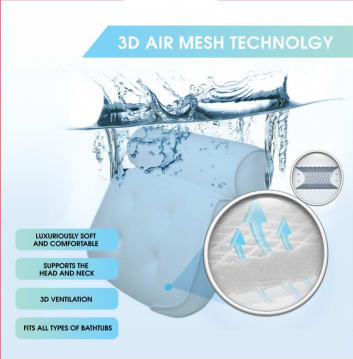 Mesh Bath Pillow