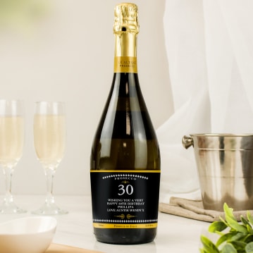 Personalised 30th Birthday Bottle of Prosecco