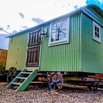 Two Night Shepherd Hut Stay for a Family of Four at The Stonehenge Inn