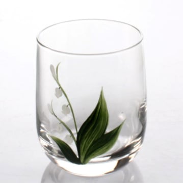 Hand Painted Carafe Set - Lily of The Valley 