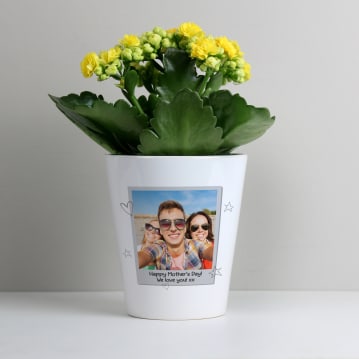 Personalised Photo Upload Plant Pot