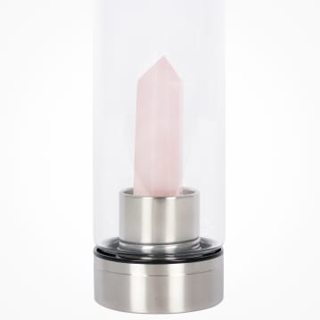 Healing Crystal Glass Water Bottles