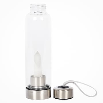 Healing Crystal Glass Water Bottles