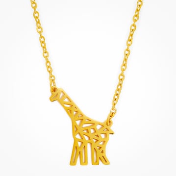 Geometric Giraffe Necklace 
