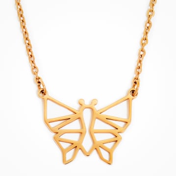 Geometric Butterfly Necklace