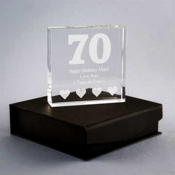 Personalised 70th Birthday Keepsake