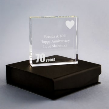 70th Platinum Anniversary Keepsake