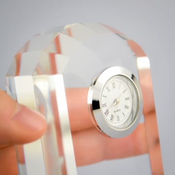 Engraved Diamond Wedding Anniversary Mantel Clock